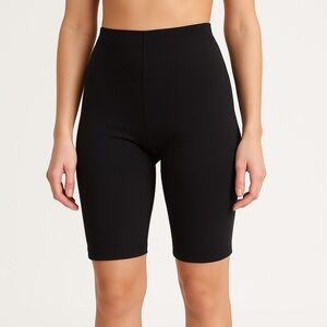Marni Stretchy High Waisted Bike Shorts in Black